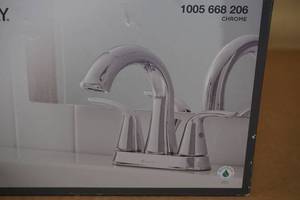 lot 7 image: NEW Glacier Bay Irena Bath Faucet -Chrome
