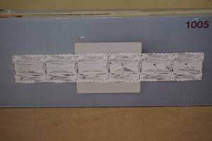 lot 15 image: Home Decorators Collection Keighly 18 LED Vanity Fixture -Chrome Finish with Crystal Accents