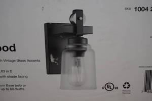 lot 23 image: Home Decorators Collection Sconce - Missing Glass