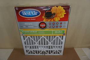 lot 34 image: BestAir Allergens Furnace Filter - 20 x 25 x 5