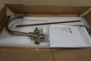 lot 100 image: Freestanding Tub Filler -Brushed Nickel