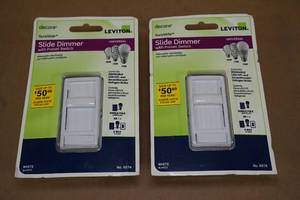 lot 134 image: Leviton Slide Dimmer with Preset Switches