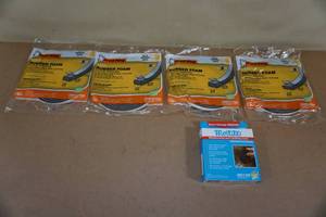 lot 153 image: Frost King Rubber Foam Self Stick Weatherseal and Mortite Weatherstrip Caulking Cord