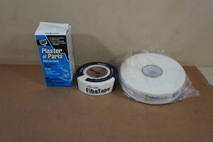 lot 156 image: Fibatape Drywall Tape and Dry Mix Plaster