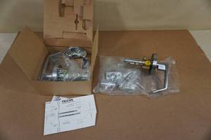 lot 163 image: Falcon Privacy Lock Door Handle -Brushed Nickel