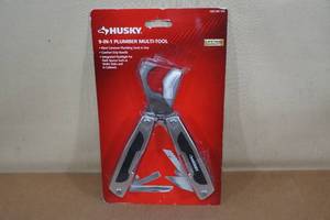 lot 195 image: NEW Husky 9 in 1 Plumber Multi Tool