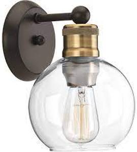 lot 57 image: Progress Lighting Wall Sconce -Antique Bronze