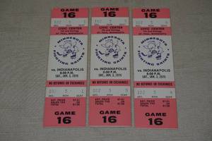 lot 6 image: 1976 Minnesota Fighting Saints Hockey Tickets - Civic Center