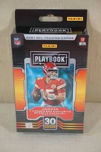 lot 23 image: 2021 Panini Playbook Hanger Box of Football Card Packs