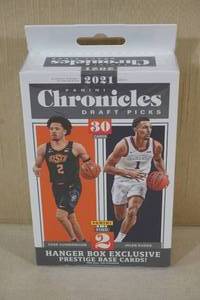 lot 26 image: 2021 Panini Chronicles Hanger Box of Basketball Card Packs