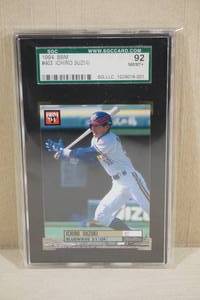 lot 36 image: 1994 BBM Ichiro Suzuki #403 Japanese Rookie Baseball Card - SGC 92