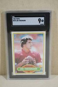 lot 37 image: 1980 Topps Joe Theismann #475 Football Card - SGC 9