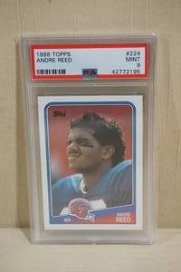lot 38 image: 1988 Topps Andre Reed #224 Football Card - PSA 9