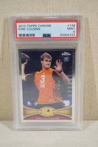 lot 44 image: 2012 Topps Chrome Kirk Cousins #146 Rookie Football Card - PSA 9