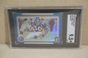 lot 46 image: 2017 Donruss Optic Terrell Davis #2 Inducted HOF Football Card - SGC 9.5