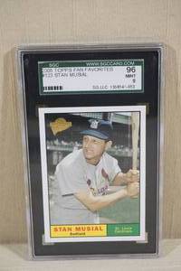 lot 88 image: 2005 Topps Fan Favorites Stan Musial #123 Baseball Card - SGC 9