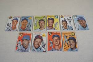 lot 101 image: 1954 Topps Baseball Cards - Keely, Presko, Alomar