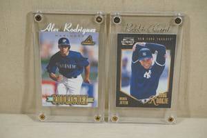 lot 106 image: Pinnacle Baseball Cards - Alex Rodriguez, Derek Jeter Rookie