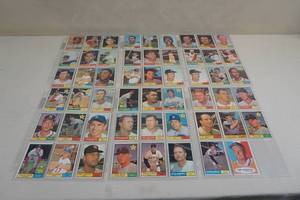 lot 112 image: 1961 Topps Baseball Cards - 1966 Ernie Banks, Sandy Koufax