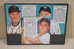 lot 133 image: 1952 and 1954 Red Man Tobacco Baseball Cards