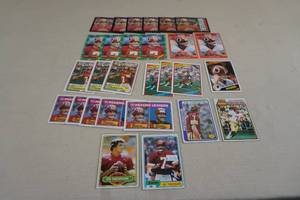lot 136 image: Joe Theismann Football Cards - Early to Mid 80s