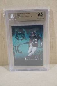 lot 153 image: 2020 Panini Illusions Laviska Shenault Jr #20 Teal Rookie Football Card - Beckett 9.5