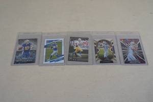 lot 157 image: Justin Herbert Football Cards - Rookies, Inserts
