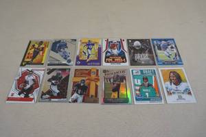 lot 163 image: Rookie Football Cards - Jefferson, Waddle, Bateman, Moore