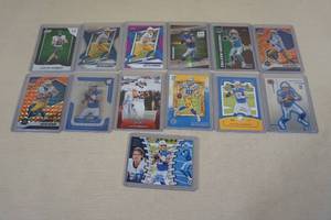 lot 178 image: Justin Herbert Football Cards - Rookies, Inserts