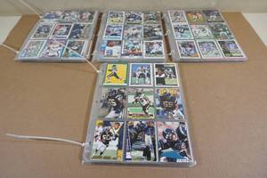 lot 185 image: Binder Pages of Football Cards - Many Stars