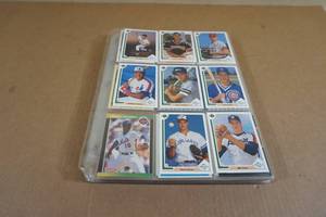 lot 193 image: Binder Pages of Baseball Cards - Many Rookies