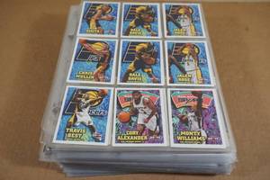 lot 194 image: Binder Pages of Basketball Cards - Late 90s