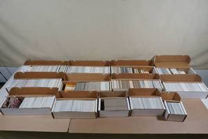 lot 197 image: Boxes of Sports Cards - Baseball, Football, Basketball, Some Hockey
