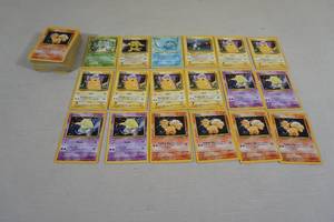 lot 205 image: Vintage Red Number Pokemon Base Set Cards - Shadowless Poliwag