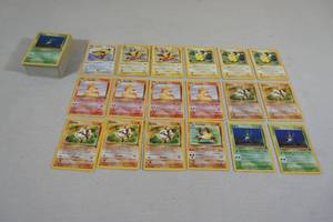 lot 206 image: Vintage Red Number Pokemon Jungle Expansion Cards