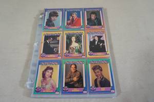 lot 222 image: Binder Pages of Hollywood Trading Cards