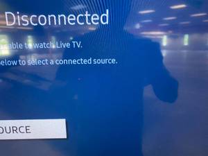 UN43TU7000F Samsung - 43 Class 7 Series LED 4K UHD Smart Tizen TV (TECHNICIAN TESTED LIKE-NEW, RED SPOTS)