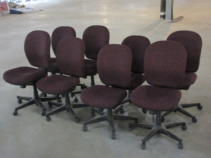 lot 129A image: HERMAN MILLER AMBI ADJUSTABLE OFFICE CHAIRS