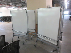 lot 142A image: BRETFORD, DOUBLE SIDED, ROLLING WHITE PRESENTATION BOARD