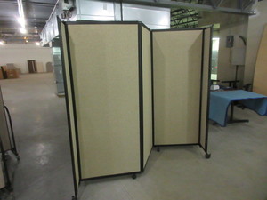 lot 153A image: SICO FABRIC COVERD INSTA WALL ROOM DIVIDER