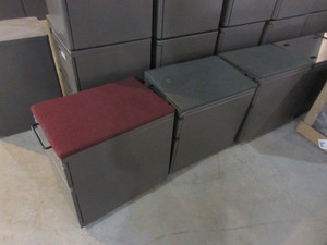 lot 177A image: HERMAN MILLER MOBILE 2 DRAWER FILE UNITS