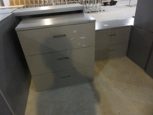 lot 183A image: HERMAN MILLER LATERAL FILE CABINETS