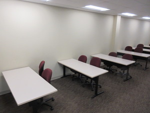 lot 193F image: HERMAN MILLER TRAINING TABLES AND AMBI CHAIRS
