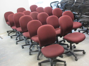 lot 126A image: HERMAN MILLER AMBI ADJUSTABLE OFFICE CHAIRS