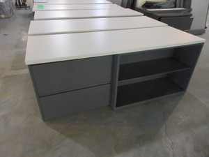 lot 175A image: HERMAN MILLER CU STOM FILE AND BOOKCASE UNITS