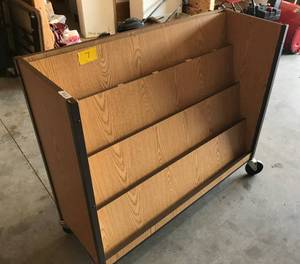 Rolling MagazineBook Rack