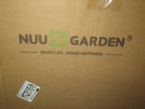 lot 34 image: Nuu Garden 4-Piece Aluminum Outdoor Patio Conversation Set with Gray Cushions