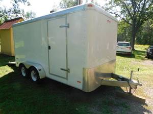 lot 1 image: 2004 Pace Tandem Axle 8 x 14 Enclosed Trailer with Ramp