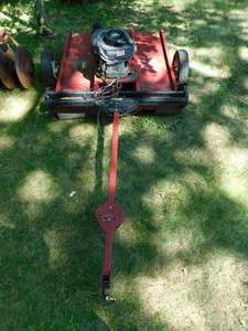 lot 5 image: Pull Type Swisher 48 Trail Mower Deck with Motor