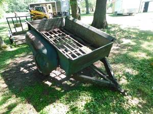 lot 7 image: Old school Dodge Pickup Box Trailer - Home made.